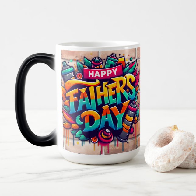 Caneca Mágica Dia de os pais Feliz - Mug (Com Donut)