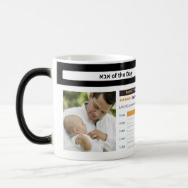 Caneca Mágica Dia de os pais Judaico Engraçado Personalização Su