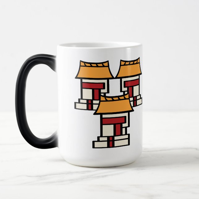 Caneca Mágica Dia do Calendário Asteca 03 - Calli (Esquerda)