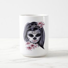 Caneca Mágica Dia do Crânio do Morto da Día de Muertos