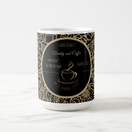Caneca Mágica Dia dos Pais, Papai e Café, Melhor Papai do Mundo 