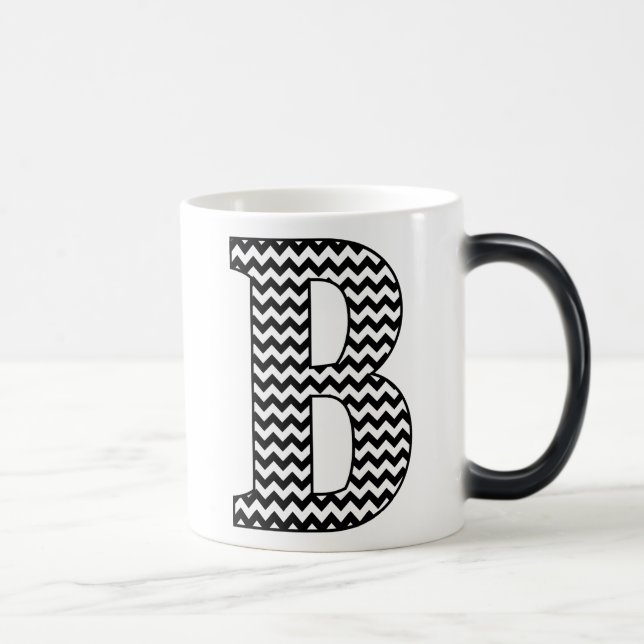 Caneca Mágica Diâmetro preto e branco - Diâmetro B Monograma, Mo (Direita)