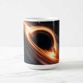 Caneca Mágica Disco de Acreção de Buraco Negro Supermassivo Arte
