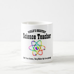 Caneca Mágica Divertido Melhor Professor de CIÊNCIAS do Mundo - 