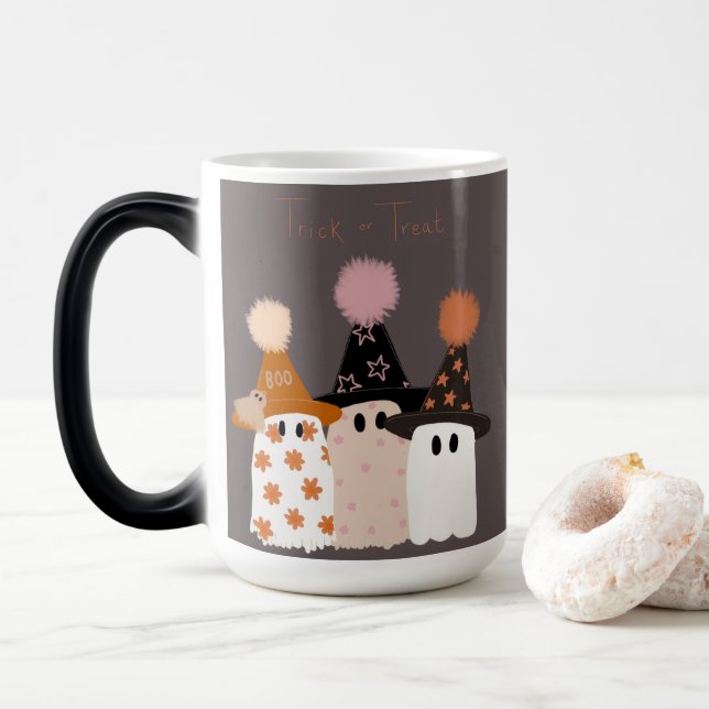 CANECA MÁGICA DOCE OU TRAVESSURA (Com Donut)