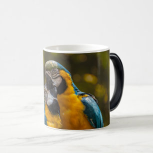 Caneca Mágica Dois Papagaios Aves Tropicais 