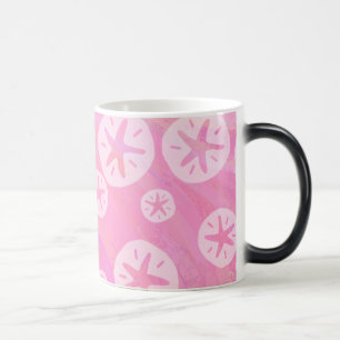 Caneca Mágica Dólar de areia branco e rosa
