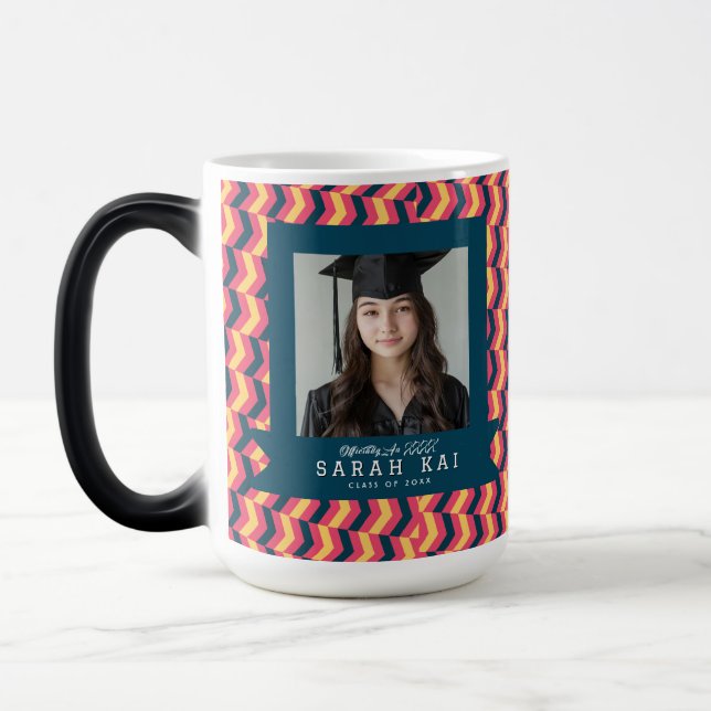 Caneca Mágica Doutor Certificado com Impressão Zigzag Fofa (Esquerda)