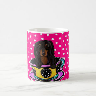 Caneca Mágica Doxie Preto de Cabelo Comprido