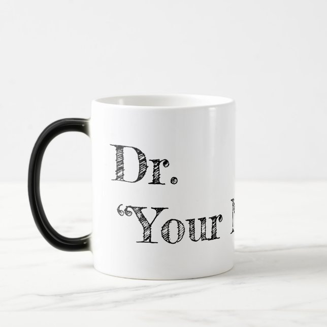 Caneca Mágica Dr. Mug Personalizado (Esquerda)