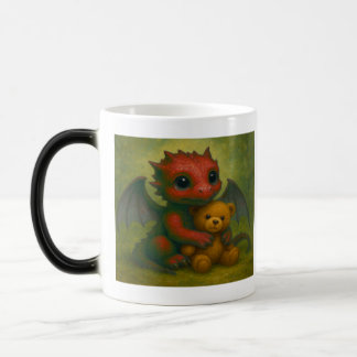 Caneca Mágica Dragão-Bebê Vermelho-Cachorro-Cachorro com Urso-Te