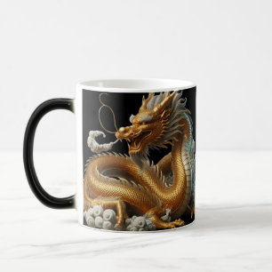 Caneca Mágica dragão dourado