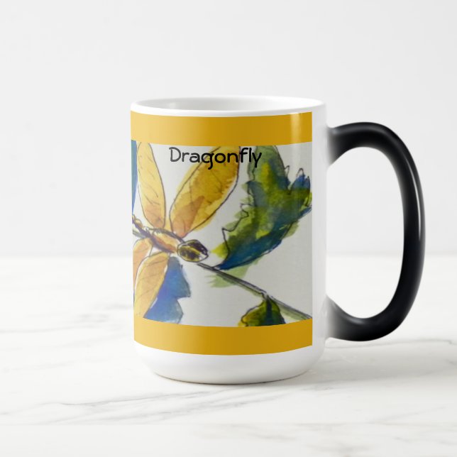 Caneca Mágica Dragonfly Mug, Café, Chá, etc. Coffee Mug (Direita)