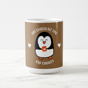 Caneca Mágica Drinker de Pinguim Chocolate Quente