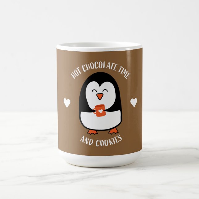 Caneca Mágica Drinker de Pinguim Chocolate Quente (Center)