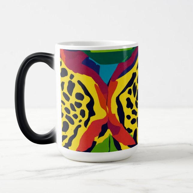 Caneca Mágica Eclectic Animal Prints Morphing Mug - 15 oz (Esquerda)