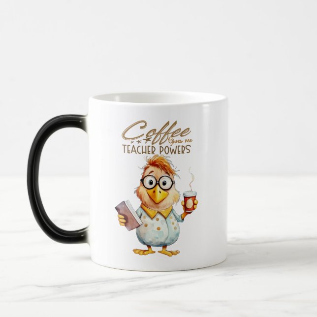 Caneca Mágica El café me da poderes de maestro (Esquerda)