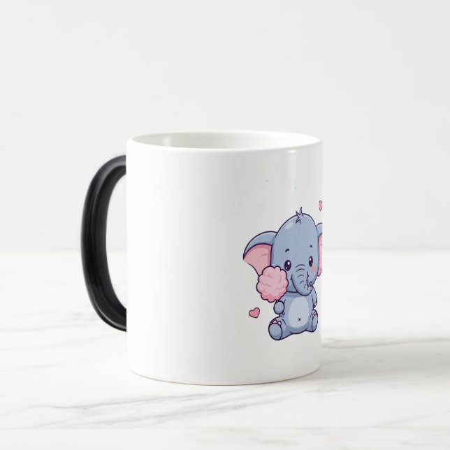 Caneca Mágica Elefantinho Doce (Frente Esquerda)