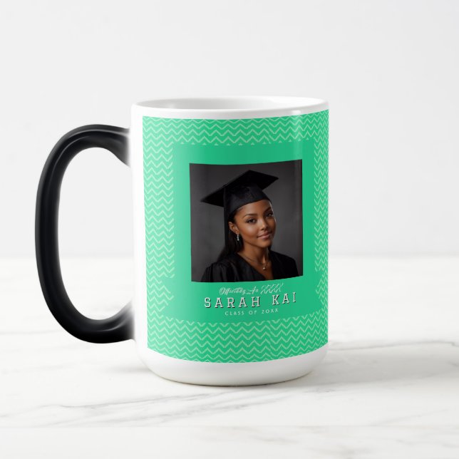 Caneca Mágica Elegant Abstract Pattern Graduation Gift (Esquerda)