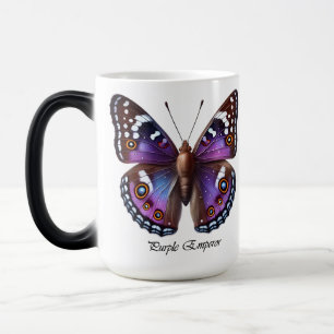Caneca Mágica Elegante Borboleta Imperador Roxo Wrap 