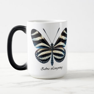 Caneca Mágica Elegante Envoltório de Borboleta de Asa Longa Zebr
