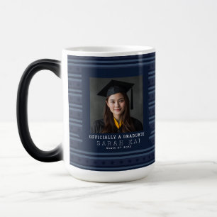 Caneca Mágica Elegante Graduação de Ano Final com Impressão de L