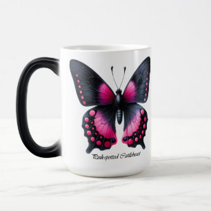 Caneca Mágica Elegante Xale de Borboleta Manchada Rosa