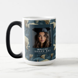 Caneca Mágica Elegantes Lírios Calla Patrón Clase Graduada