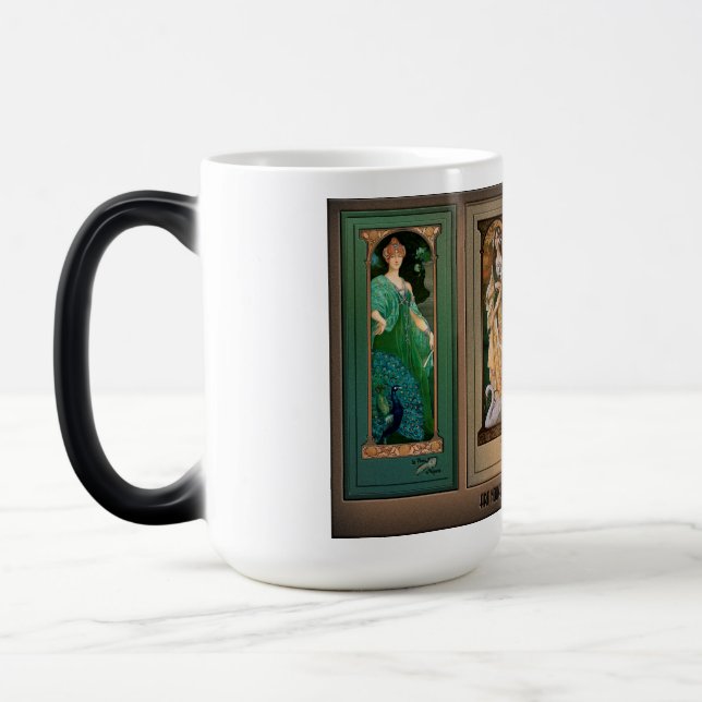 Caneca Mágica Élisabeth Sonrel Art Nouveau Maiden Bird Series (Esquerda)
