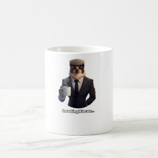 Caneca Mágica Empresário Falcão Carregando Café Foco