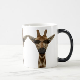 Caneca Mágica Encantada Girafa Incognito Com Óculos De Sol Tren