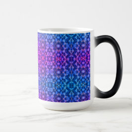 Caneca Mágica Enchimento de vibrações de azul magenta