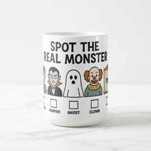 Caneca Mágica Encontre O Verdadeiro Monstro Design Divertido De