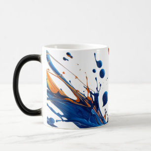 Caneca Mágica Energia em negrito - Abstrato dinâmica de azul e l