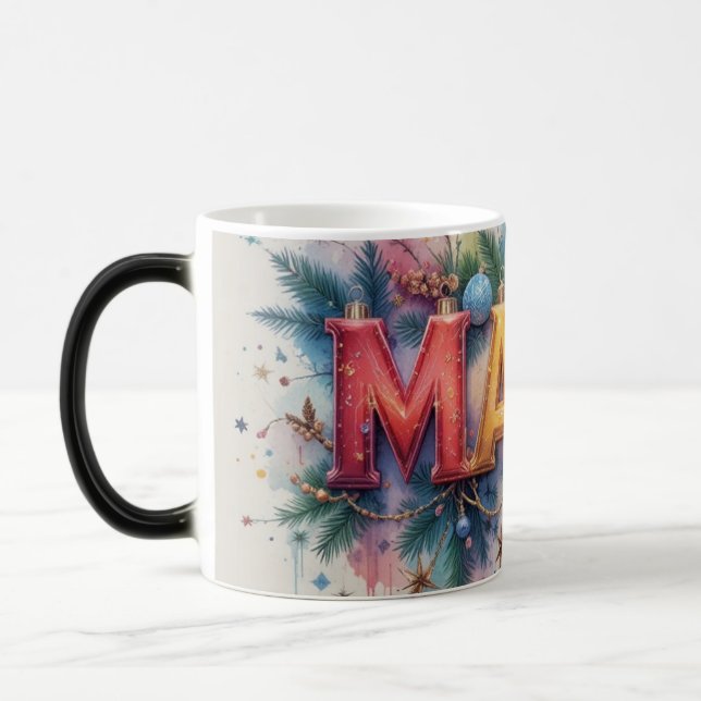 Caneca Mágica Enfeites de Natal para Mamãe (Esquerda)