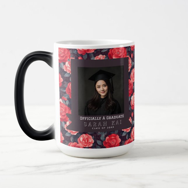 Caneca Mágica Engenheiro Certificado Flor de Rosa Fofa (Esquerda)