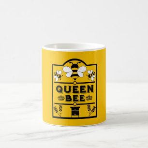 Caneca Mágica Engraçada Rainha de Mel Apiary Bee