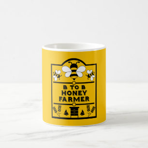 Caneca Mágica Engraçado Farmador de Mel Apiário