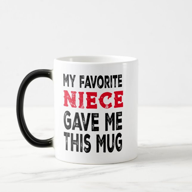 Caneca Mágica Engraçado "sobrinha favorita" Gift Mug para tia (Esquerda)