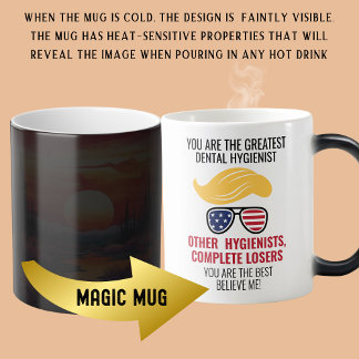 Caneca Mágica Engraçado Trump Melhor Higiene Dental