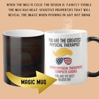 Caneca Mágica Engraçado Trump Melhor Terapêutica Física