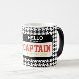 Caneca Mágica Equipe Esportiva Olá Meu Nome É Capitão Houndstoot