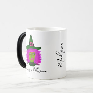 Caneca Mágica Escrita Personalizada do Glam das Bruxas do Hallow