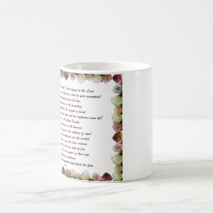 Caneca Mágica Escritura, Salmo 11, Flor