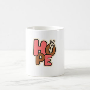 Caneca Mágica "Esperança com Estilo – Adesivo Vibrações Pacífica