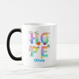 Caneca Mágica Esperança de inspiração motivacional artística pos