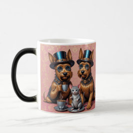 Caneca Mágica Esplêndido Yorkshire Terriers Morphing Mug