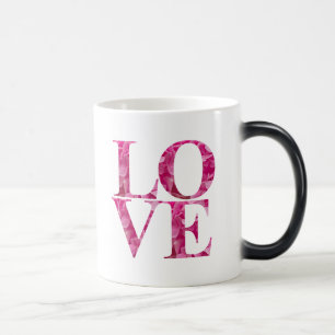 Caneca Mágica Esquadrão de amor elegante, Primavera cor-de-rosa,