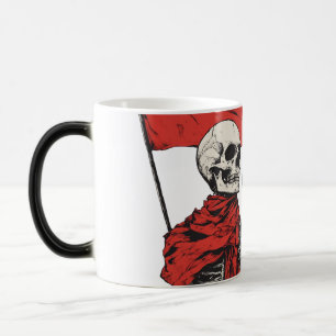 Caneca Mágica Esqueleto de Sinalizador Vermelho Ancorando Humo