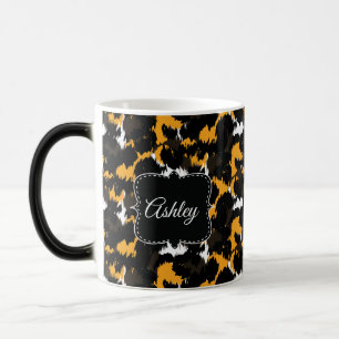 Caneca Mágica Estampa de Guepardo com Monograma Divertido Person